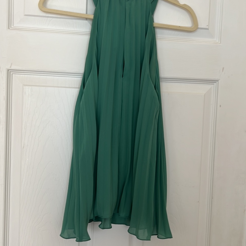 NWT H&M pleated sea foam green tunic top - Picture 6 of 8